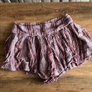 Free People Woven Purple Flirty Shorts Small